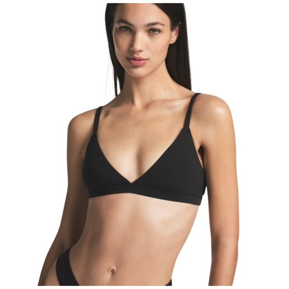 Skims Fits Everybody Triangle Bralette Onyx Black BR-TRI-2024 2X - Picture 3 of 4